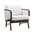 Set di 2 Poltrone Accent in Tessuto Sherpa, Poltrona Imbottita con Struttura in Legno Massello