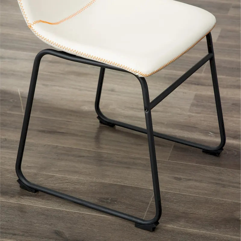 Set di Tavolo e Sedie da Pranzo Compatto, Set di Tavolo e Sedie da Conversazione con Gambe di Sedie in Metallo per Ufficio Soggiorno