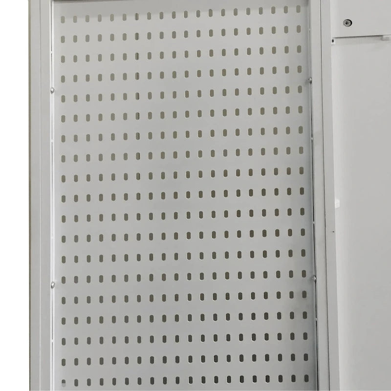 Appendiabiti Moderno con Scarpiera, Mobile Porta Scarpe, Ripiani e Pannello Forato, per Ingresso e Corridoio, Soggiorno