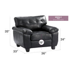 Poltrona d'Appoggio Imbottita - 36L x 33P x 35A