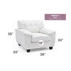 Poltrona d'Appoggio Imbottita - 36L x 33P x 35A
