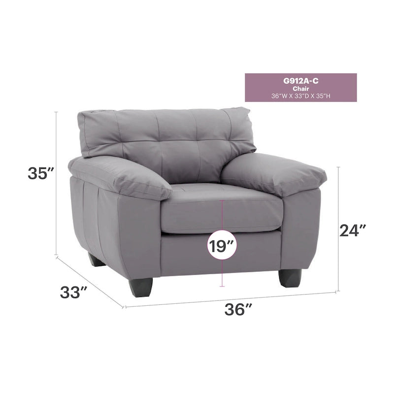 Poltrona d'Appoggio Imbottita - 36L x 33P x 35A