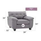 Poltrona d'Appoggio Imbottita - 36L x 33P x 35A
