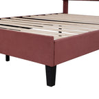 Letto imbottito con testiera floreale