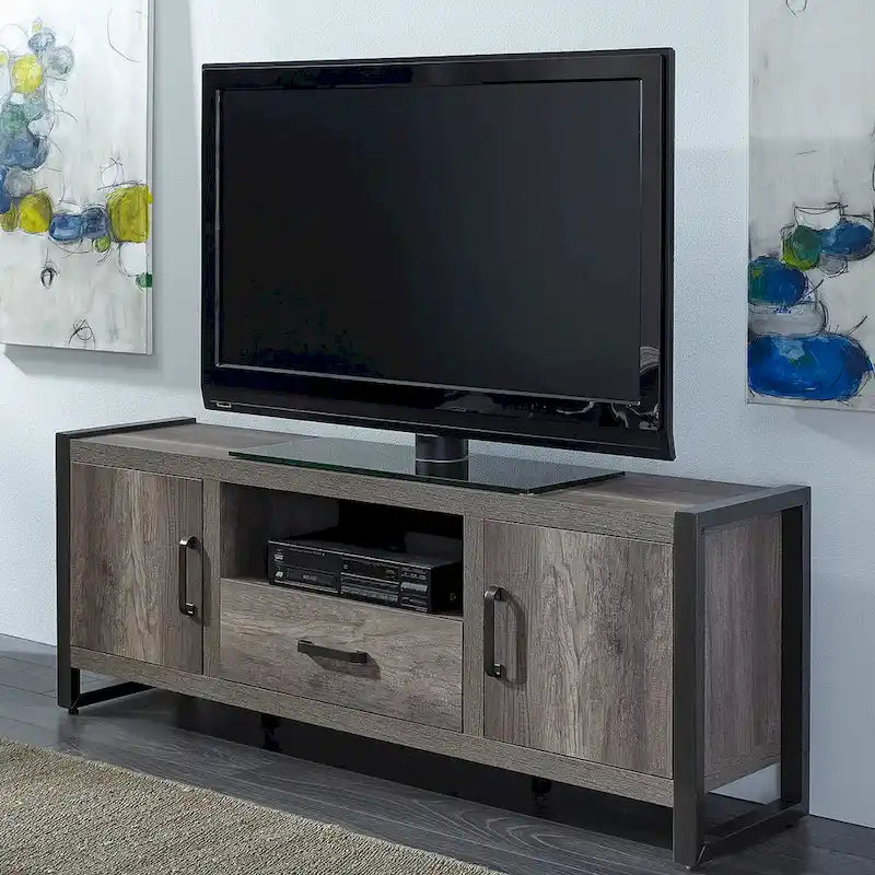 Mobile TV Greystone con pensili laterali