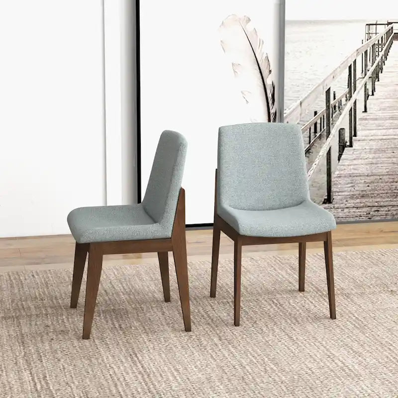  Mid Century Polyester Blend Dining Chair (Set of 2)