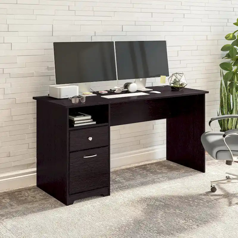 Scrivania da 60W con Cassetti e Spazio di Archiviazione - Ufficio Domestico in Stile Transizionale