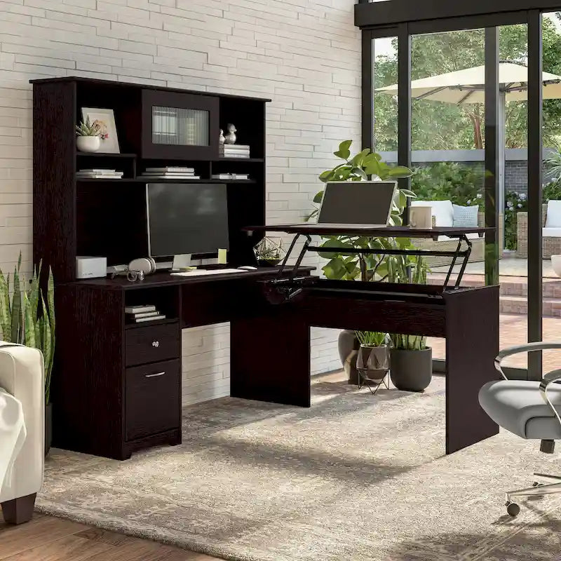 Scrivania da 60W con Cassetti e Spazio di Archiviazione - Ufficio Domestico in Stile Transizionale