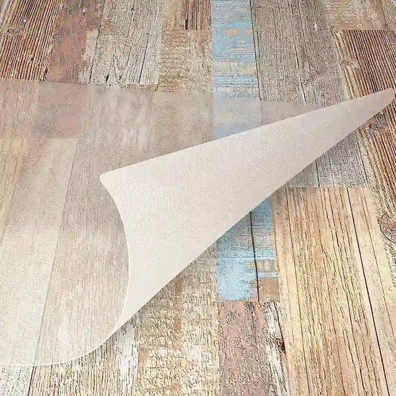 Tappetino Protettivo Trasparente Opaco in PVC per Sedie da Pavimento Uso Domestico