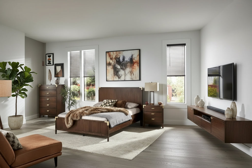 Khourush Low Profile Campaign Platform Bed by 