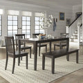 Wilmington II 60-Inch Rectangular Antique Black Dining Set by 
