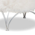 Pouf imbottito moderno e contemporaneo Coburn