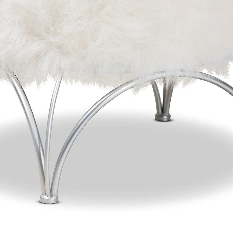Pouf imbottito moderno e contemporaneo Coburn