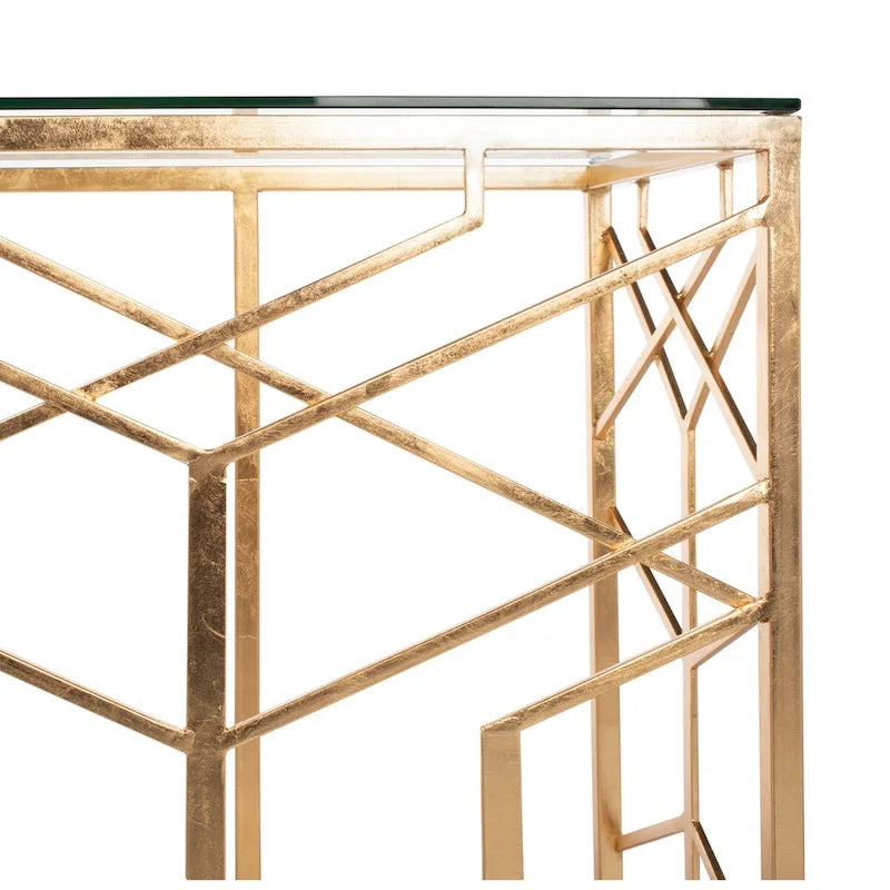 Consolle in foglia d'oro - 119 cm L x 39 cm P x 76 cm H