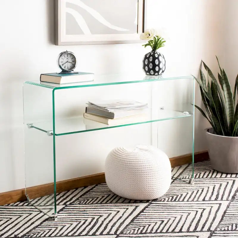  Hawa Clear Console Table - 43.3 x 13.8 x 29.5 - 43Wx14Dx30H
