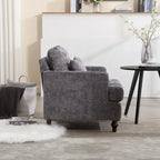 Poltrona con struttura in legno, poltrona moderna per salotto