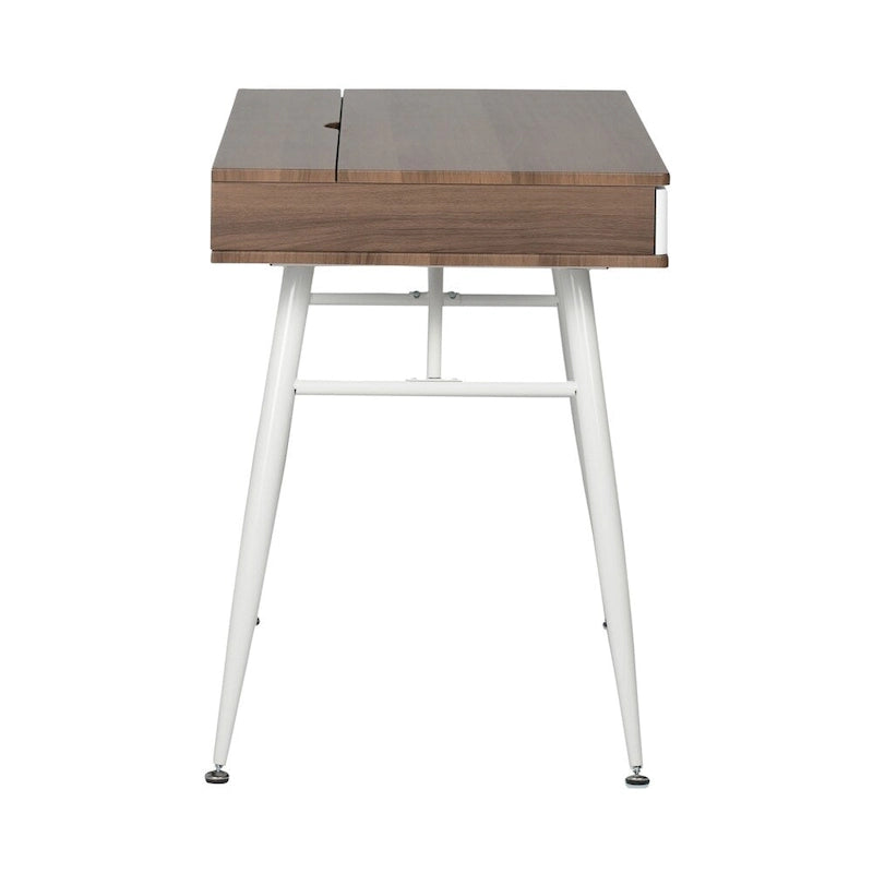 Scrivania moderna Alcove con ampio cassetto a scomparti