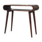 Consolle in Legno Massello Stile Nordico - Finitura Castagno