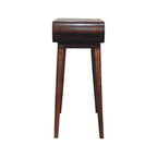 Consolle in Legno Massello Stile Nordico - Finitura Castagno