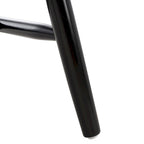 Sedie da pranzo con schienale a fusi in stile rustico, set da 2 - Nero, 48 cm L x 43 cm P x 89 cm H