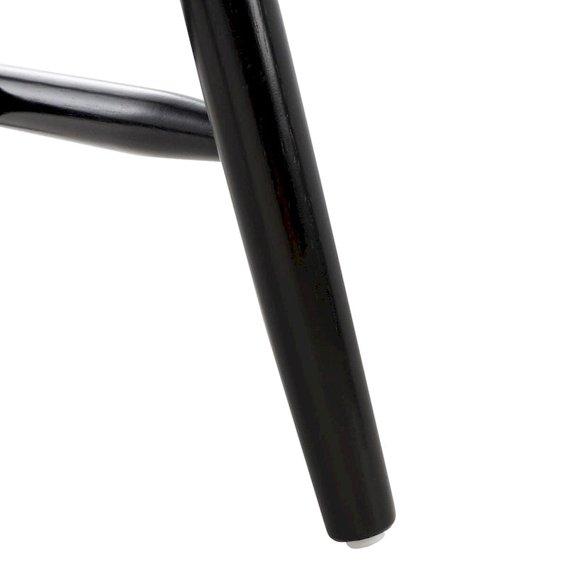 Sedie da pranzo con schienale a fusi in stile rustico, set da 2 - Nero, 48 cm L x 43 cm P x 89 cm H